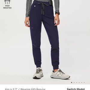 NEW High Waisted Zamora™ Jogger Scrub Pants - Figs Scrubs